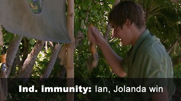 Ian and Jolanda each win immunity necklaces