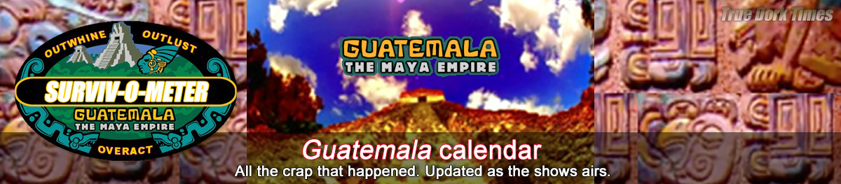 Survivor 11: Guatemala calendar