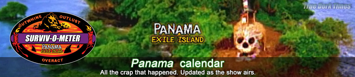 Survivor 12: Panama-Exile Island calendar