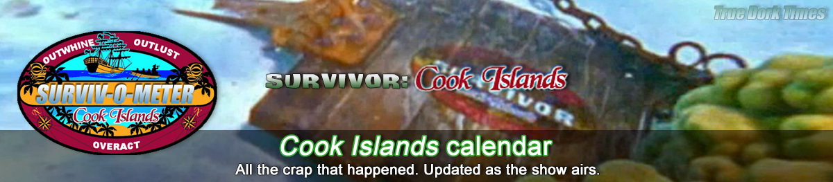 Survivor 13: Cook Islands calendar