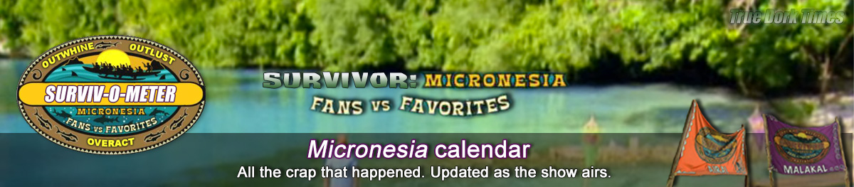 Survivor 16: Micronesia calendar