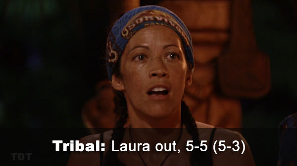 Laura out, 5-5 (5-3)