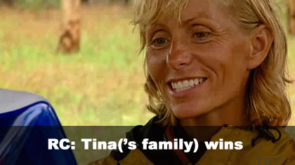 RC: Tina's family wins
