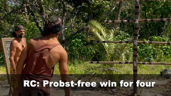 One team wins reward, Probst doesn't show up