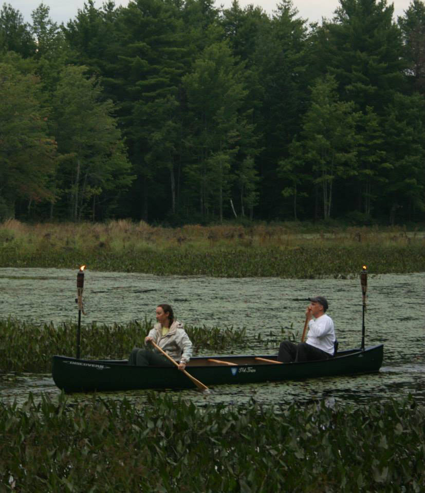 Laura and Andy, canoeing. Photo credit: ?