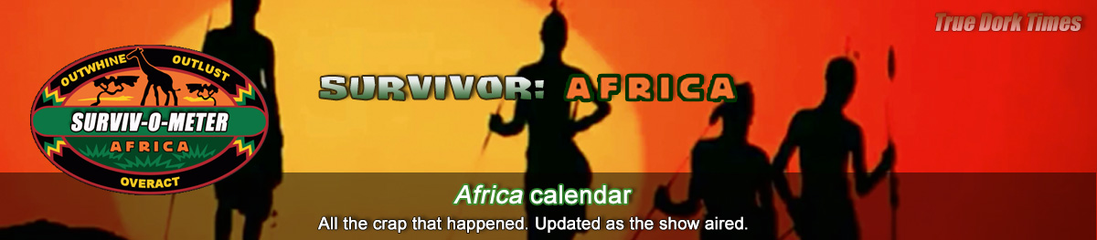Survivor 3: Africa calendar