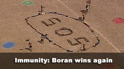 Boran wins immunity
