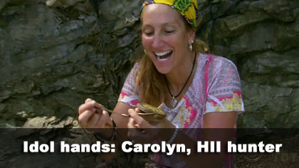 Carolyn finds an idol