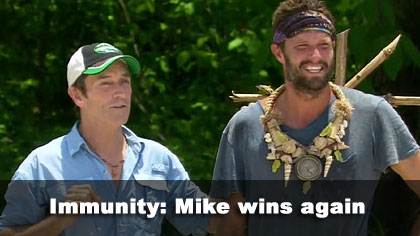 Mike wins immunity