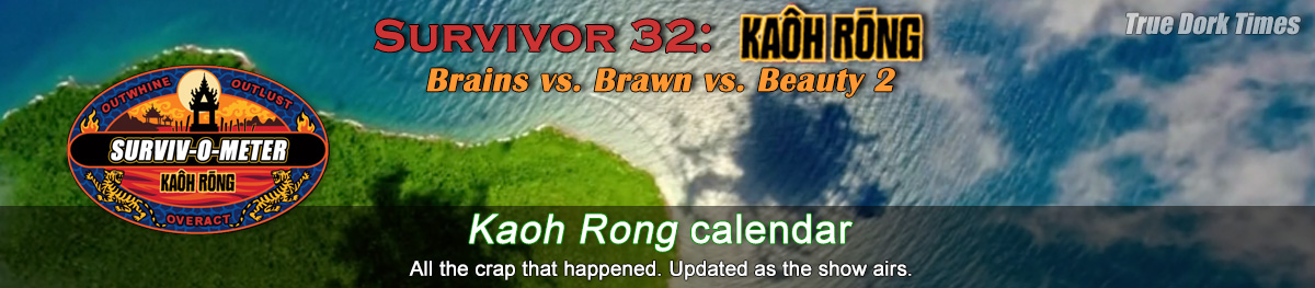 Survivor 32: Kaoh Rong calendar