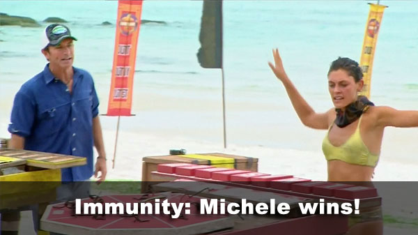 Michele wins immunity
