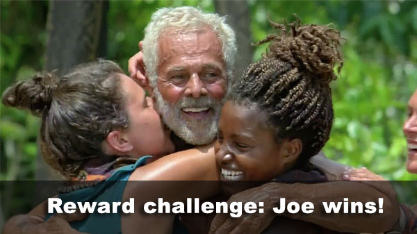 Joe wins reward!