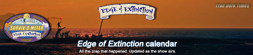 Survivor 38: Edge of Extinction calendar