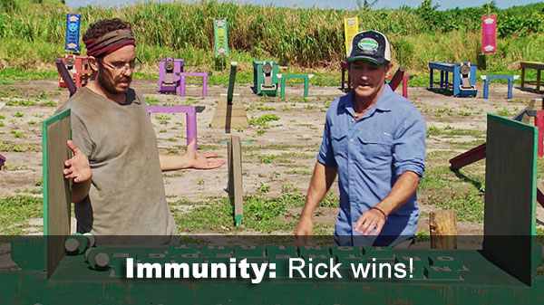 Rick wins immunity