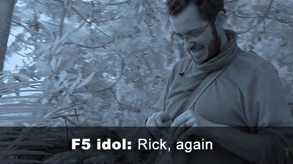 Rick finds idol