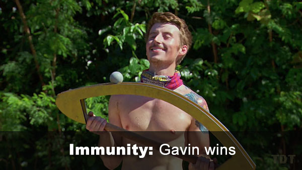 Gavin wins immunity