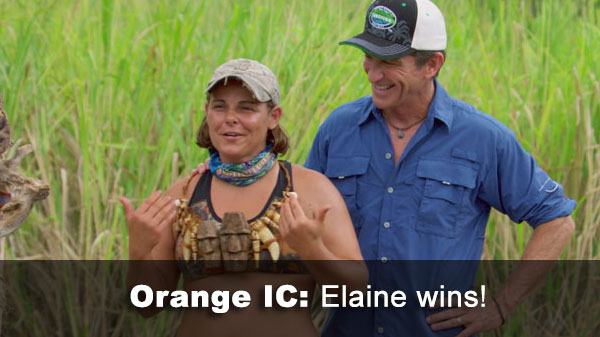 Elaine wins immunity