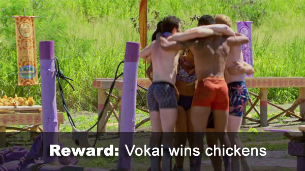 Vokai wins chickens