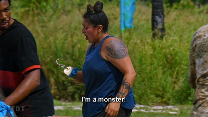 Hook-handed Karla: I'm a monster