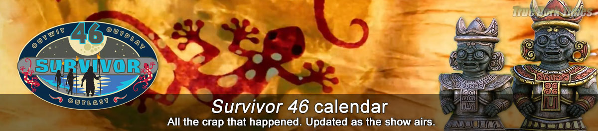 Survivor 46 calendar