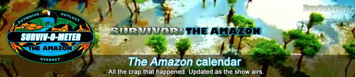 Survivor 6: The Amazon calendar
