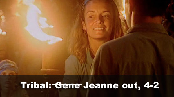 Jeanne out, 4-2