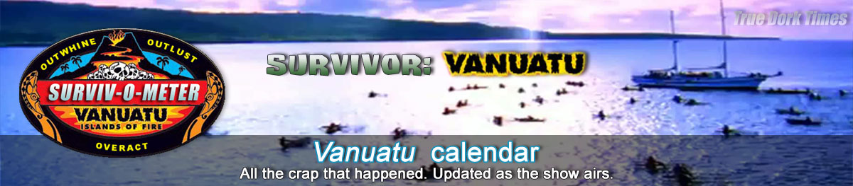 Survivor 9: Vanuatu calendar