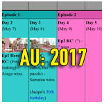 SurvivorAU 2 calendar