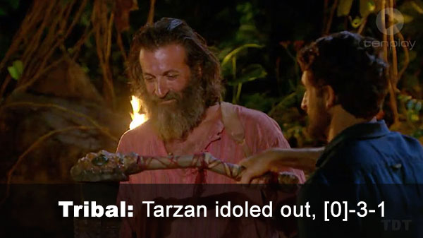 Tarzan out, [0]-3-1