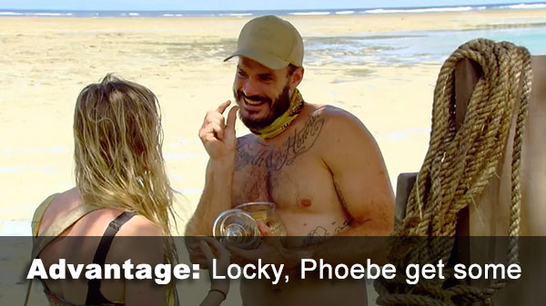 Locky, Phoebe get advantage