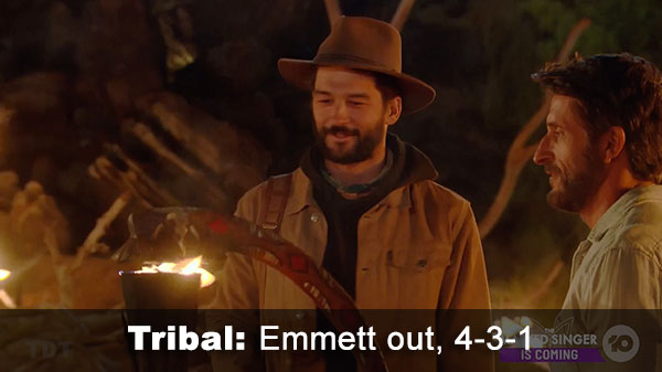 Emmett out, 4-3-1