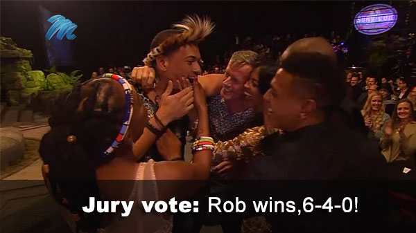 Rob wins jury vote, 6-4-0