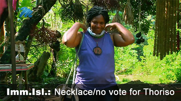 Thoriso gets a necklace, loses her vote