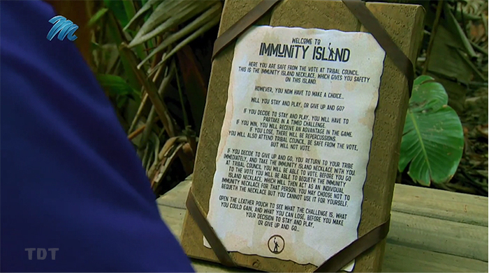 The twist: Immunity Island