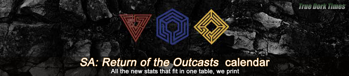 SurvivorSA 9: Return of the Outcasts calendar