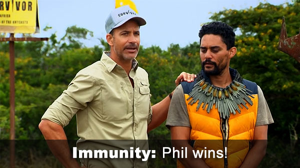 Phil wins immunity