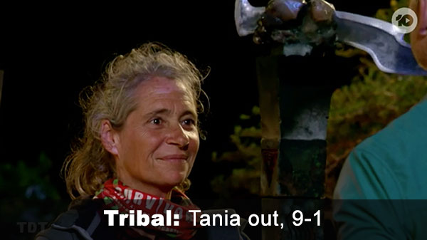 Tania out, 9-1