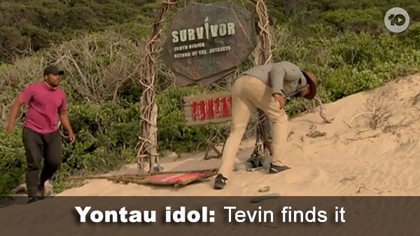 Tevin finds idol