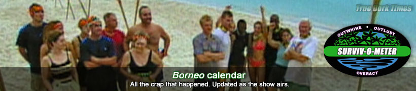Survivor 1: Borneo calendar