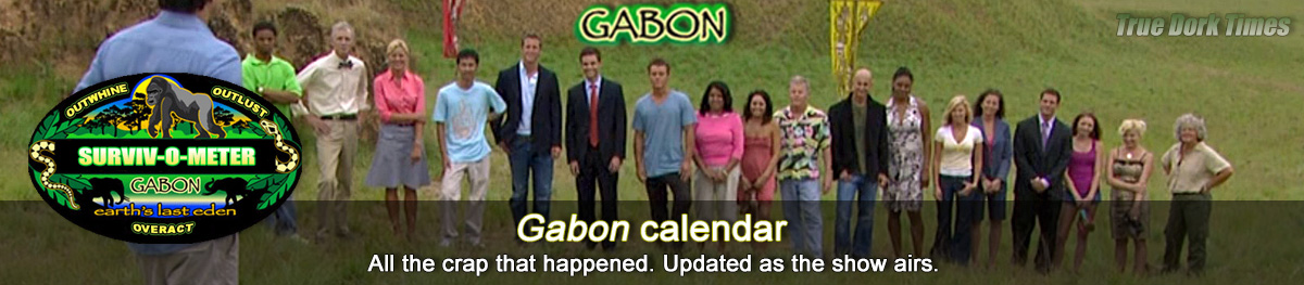 Survivor 17: Gabon calendar
