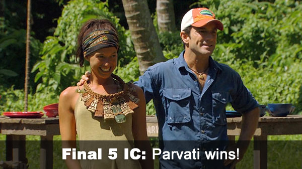 Parvati wins F5 IC
