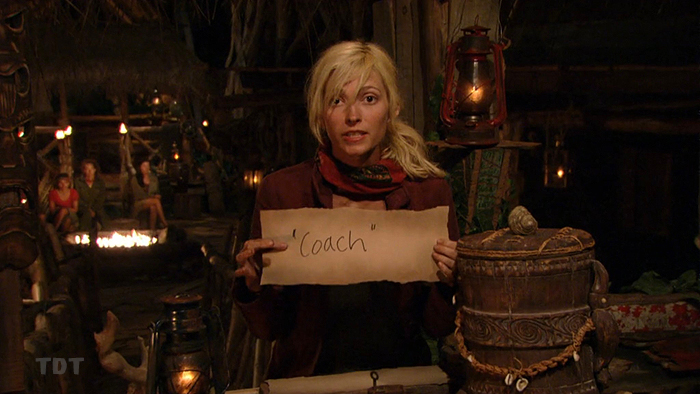 Courtney, voting out Coach