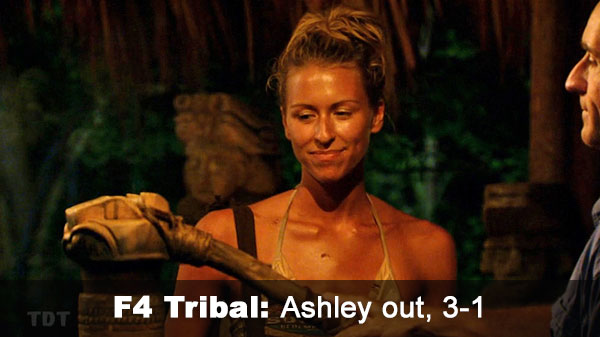 Ashley out, 3-1
