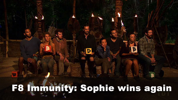 Sophie wins second immunity in 1 day