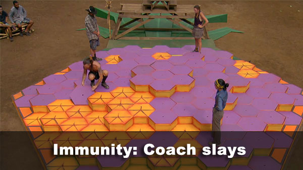 Coach wins immunity