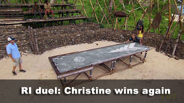 Christine beats Elyse