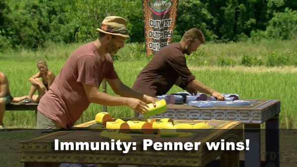 Penner wins immunity