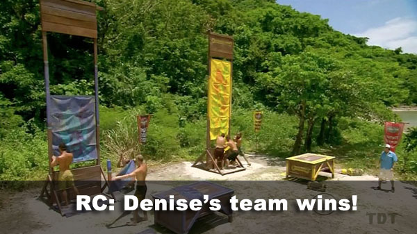 Denise's team wins