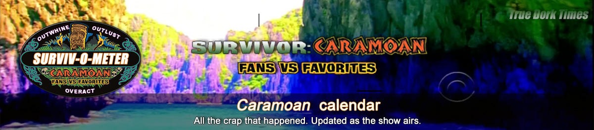 Survivor 26: Caramoan calendar