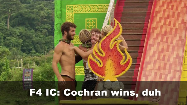 Cochran wins F4 IC